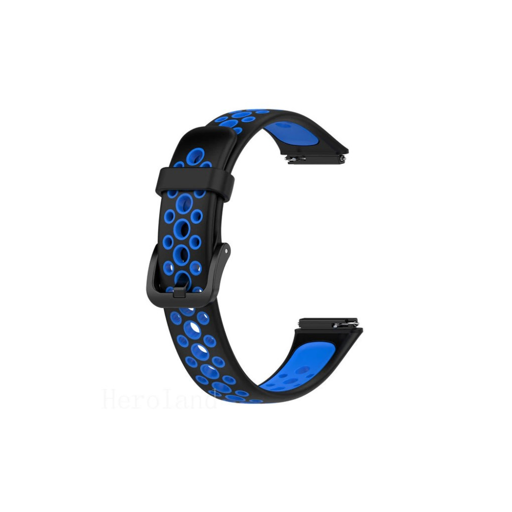 Ремінець до фітнес браслета BeCover Vents Style для Huawei Band 7/Honor Band 7 Black-Blue (709437) Ремінець до фітнес браслета BeCover Vents Style для Huawei Band 7/Honor Band 7 Black-Blue (709437)