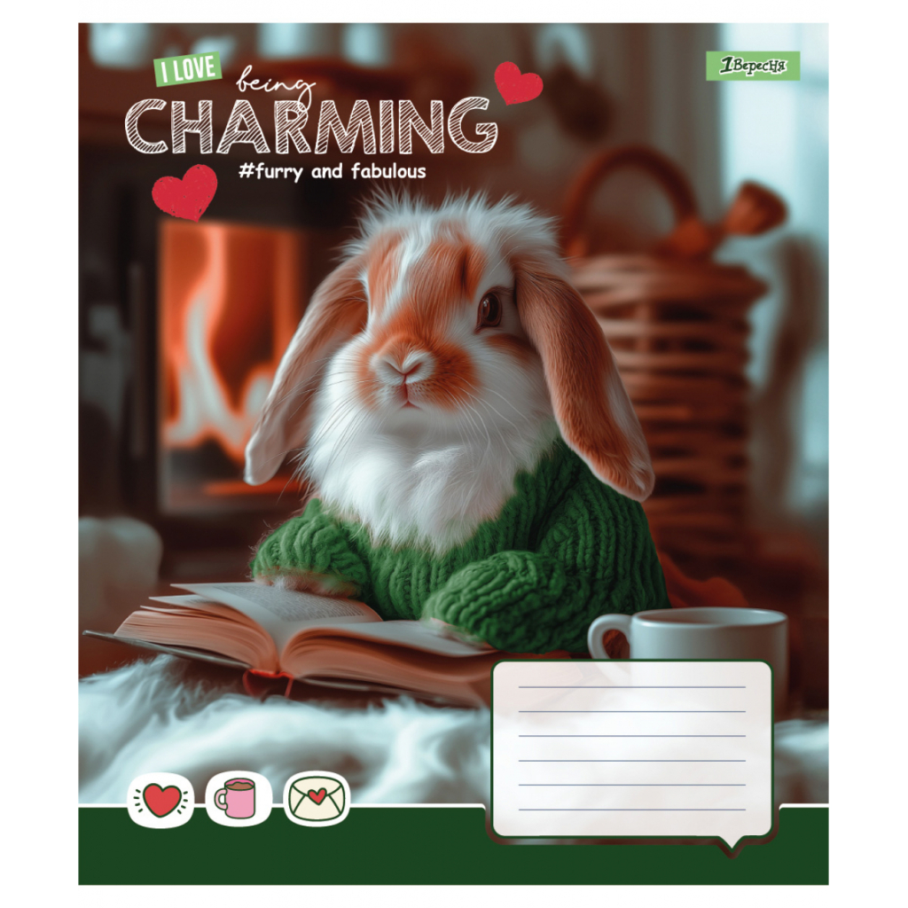 Зошит 1 вересня Charming А5 18 аркушів лінія (768186) Зошит 1 вересня Charming А5 18 аркушів лінія (768186)