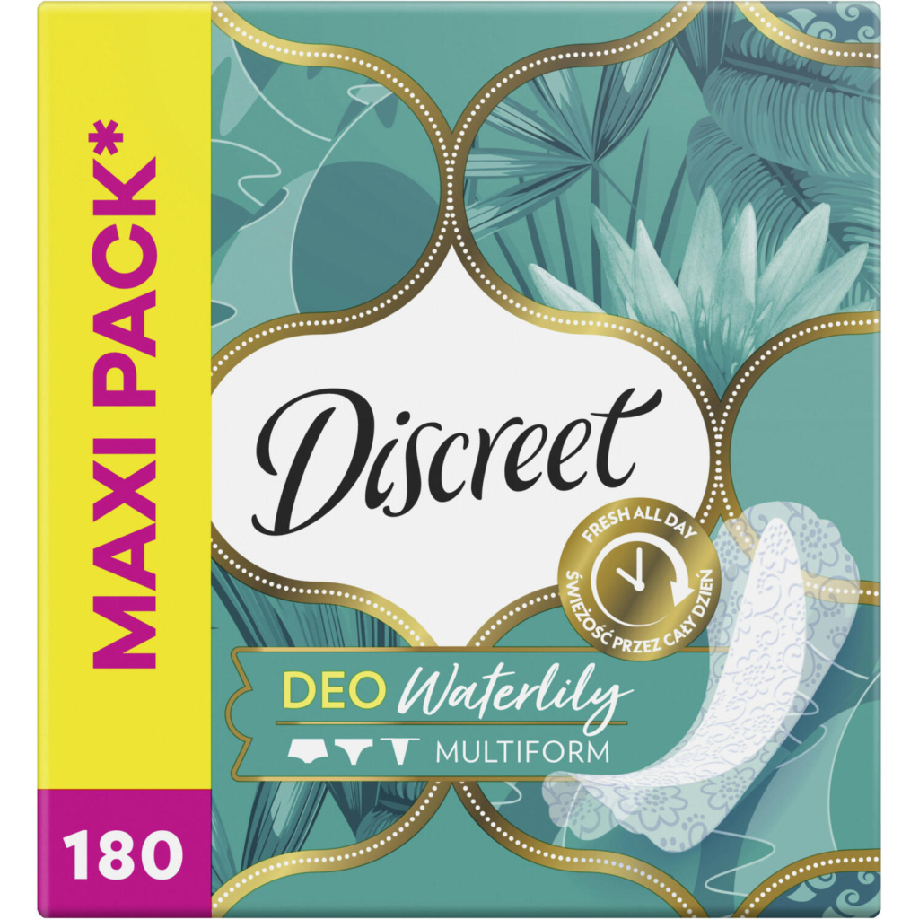 Щоденні прокладки Discreet Deo Waterlily 180 шт. (8700216859226)