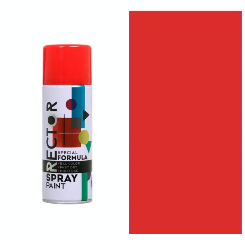 Аерозольна фарба для автомобіля RECTOR універсальна 3020 червоний, в аер. упаковці 400 мл (000013227)