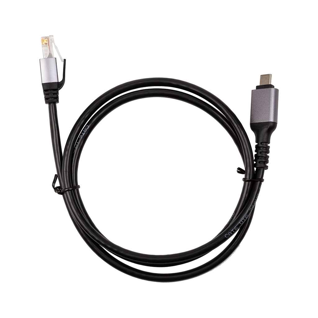 Дата кабель USB-C to RJ45 Ethernet 1.0m PowerPlant (CA914913) Дата кабель USB-C to RJ45 Ethernet 1.0m PowerPlant (CA914913)