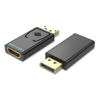 Перехідник DisplayPort M to HDMI F black VENTION (HBKB0)