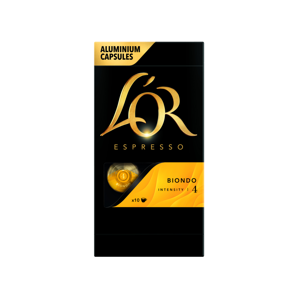 Кава L'OR Espresso Biondo #4 в капсулах 10 шт (8711000686034)
