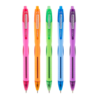 Ballpoint pen Unimax automatic Aerogrip-3, set of 5 colors (assorted) (UX-140-20)
