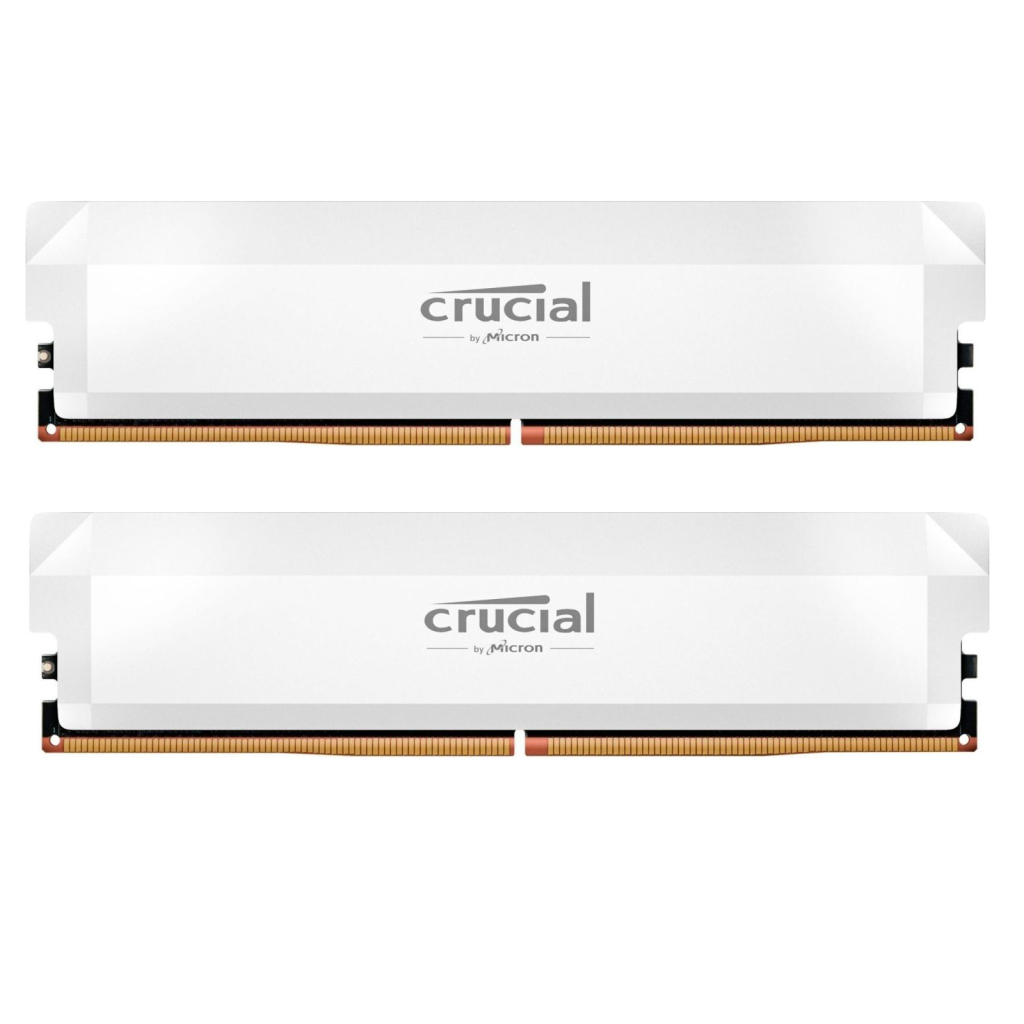 Модуль пам'яті для комп'ютера DDR5 64GB (2x32GB) 6400 MHz Pro Overclocking White Micron (CP2K32G64C40U5W)