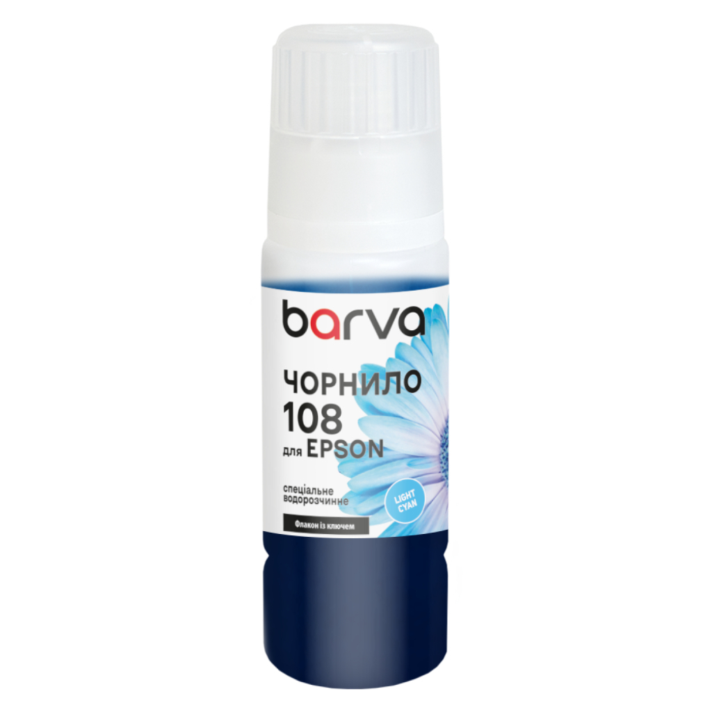 Чорнило Barva Epson 108 70 мл, light cyan, special, OneKey (E108-952e)