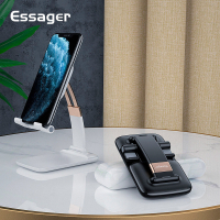 Підставка до планшета та телефона Knight Foldable Desk Mobile Phone Holder Stand (Plastic) Black Essager (EZJZM-QSSJ01)