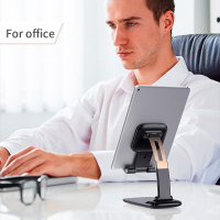 Підставка до планшета та телефона Knight Foldable Desk Mobile Phone Holder Stand (Plastic) Black Essager (EZJZM-QSSJ01)