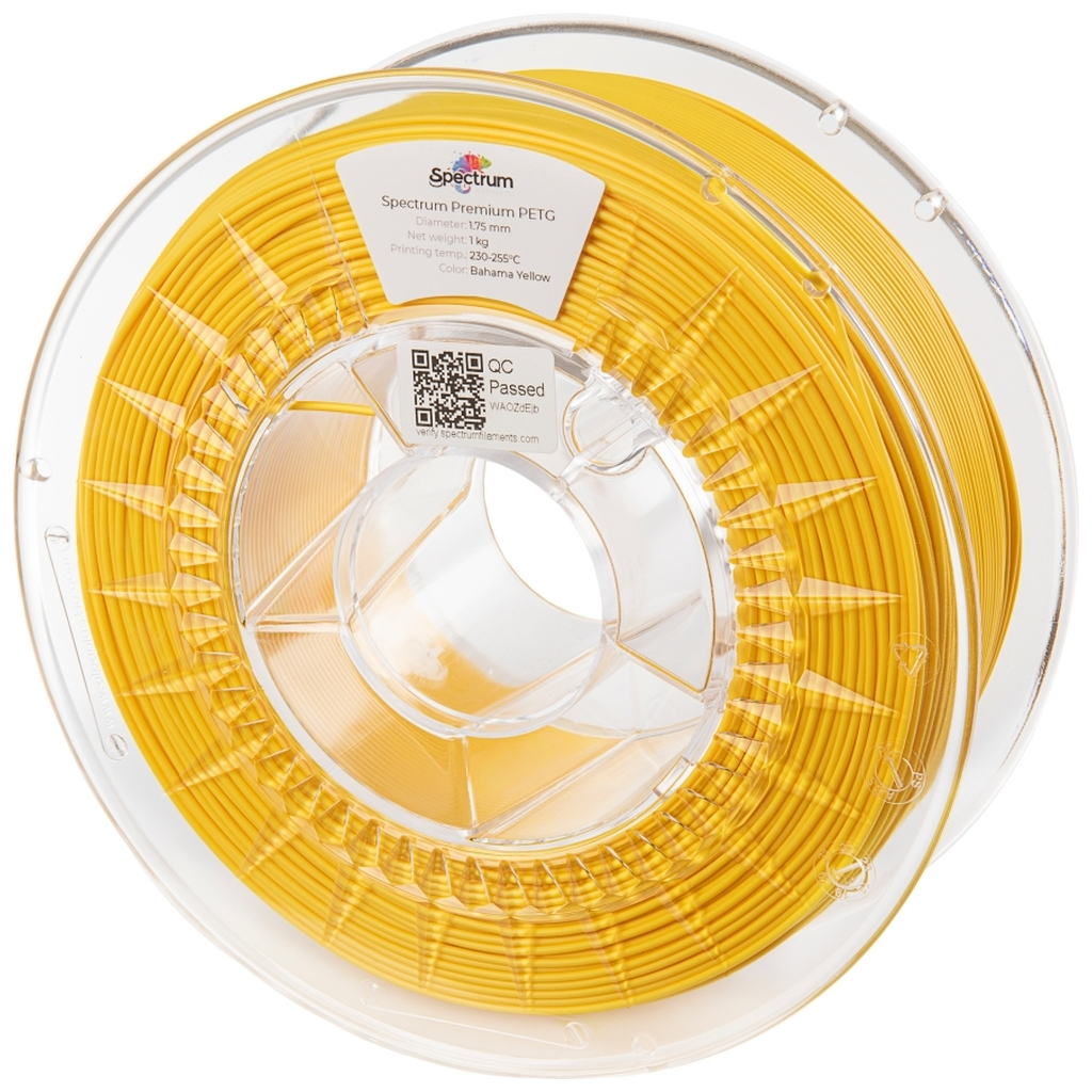Пластик для 3D-принтера Spectrum PET-G Premium 1.75mm 1kg Yellow, Signal RAL1003 (80604)