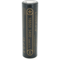 Акумулятор 18650 3400mah (3250-3350mah), 3.7V(2.75-4.2V), Black Liitokala (Lii-34A)