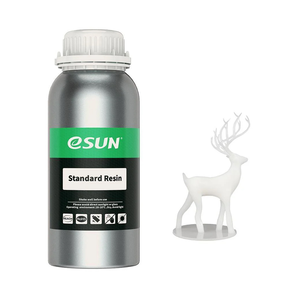 Фотополімерна смола eSUN Resin standard UV/LCD White 1kg (STANDARDRESIN-W1000G)