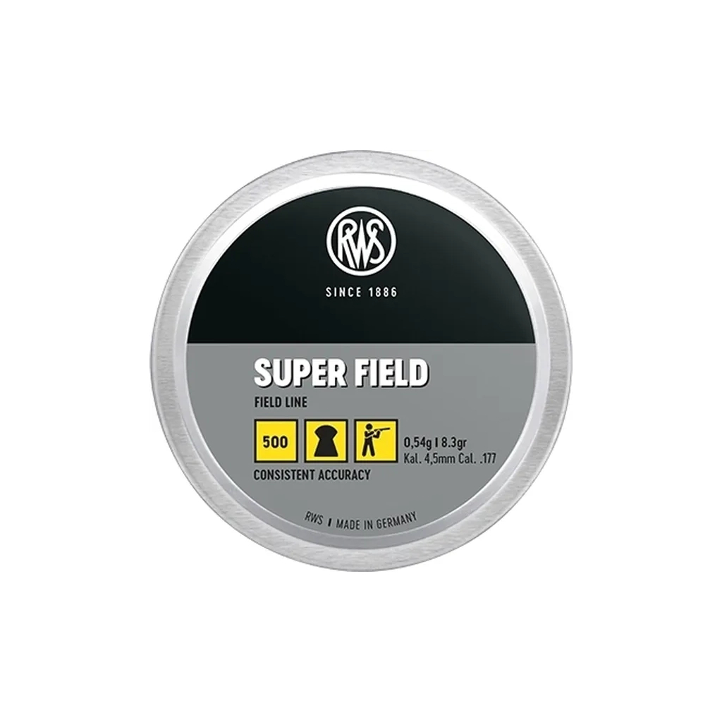 Пульки RWS SuperField 4,5 мм 0,54 г 500 шт (2317162)