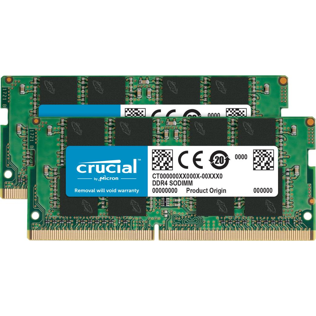 Модуль пам'яті для ноутбука SoDIMM DDR4 16GB (2x8GB) 3200 MHz Micron (CT2K8G4SFRA32A)