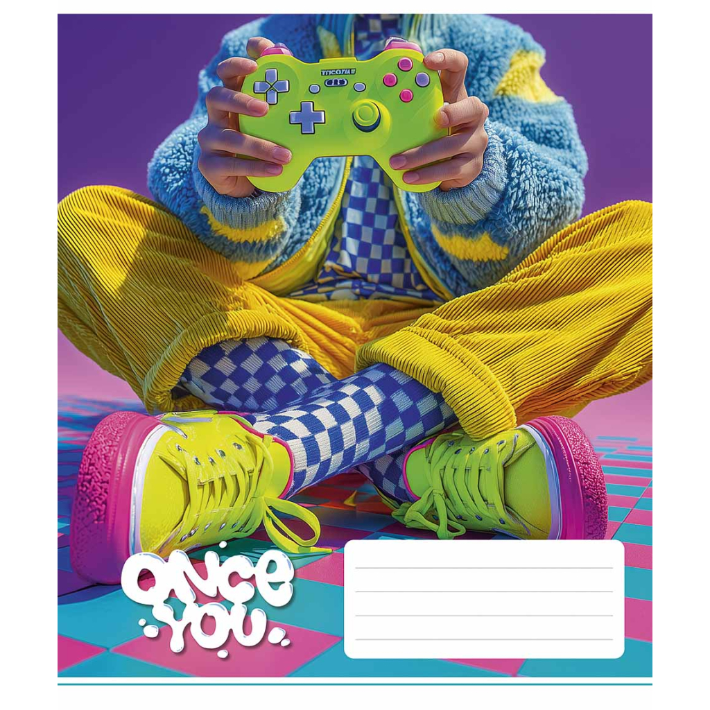 Зошит Школярик Once You 48 аркушів лінія (048-3604L)