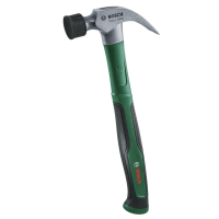 Молоток Bosch столярний, 450г, рукоятка скловолокно, цвяходер, з м‘яким бампером (1.600.A03.4GK)