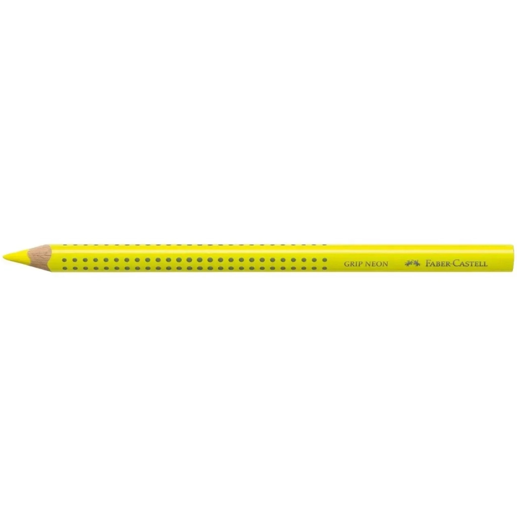 Маркер Faber-Castell олівець текстовиділювач Jumbo Grip Neon, колір жовтий (21329)