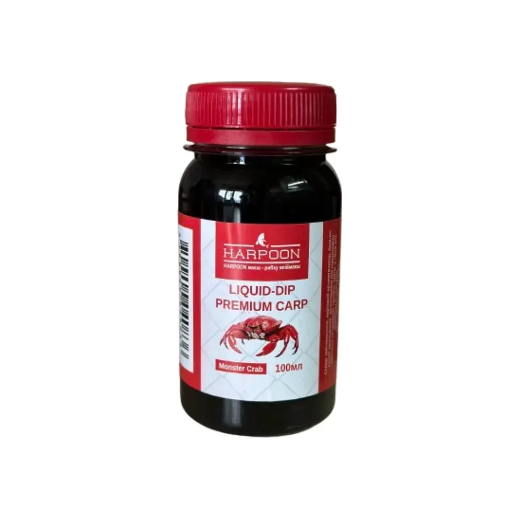 Ліквід Harpoon premium carp 100мл Monster crab (2700000040836) Ліквід Harpoon premium carp 100мл Monster crab (2700000040836)