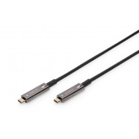 Дата кабель USB-C to USB-C 15.0m AOC 4K60Hz HDR Dolby Vision HDR10 3D 21.6Gbps Digitus (AK-330160-150-S)