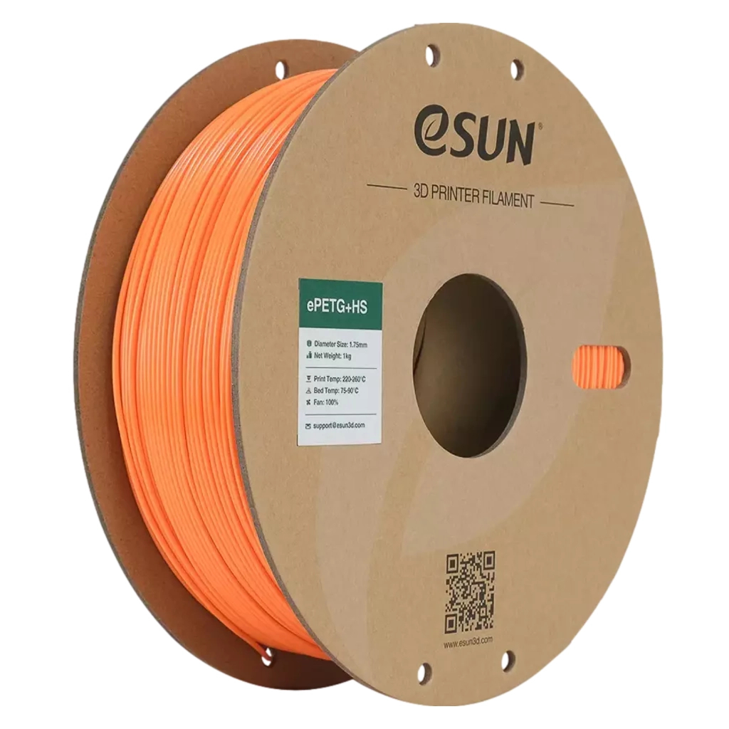 Пластик для 3D-принтера eSUN ePETG+HIGH SPEED 1,75mm 1kg SOLID ORANGE (EPETG+HS-P175SO1)