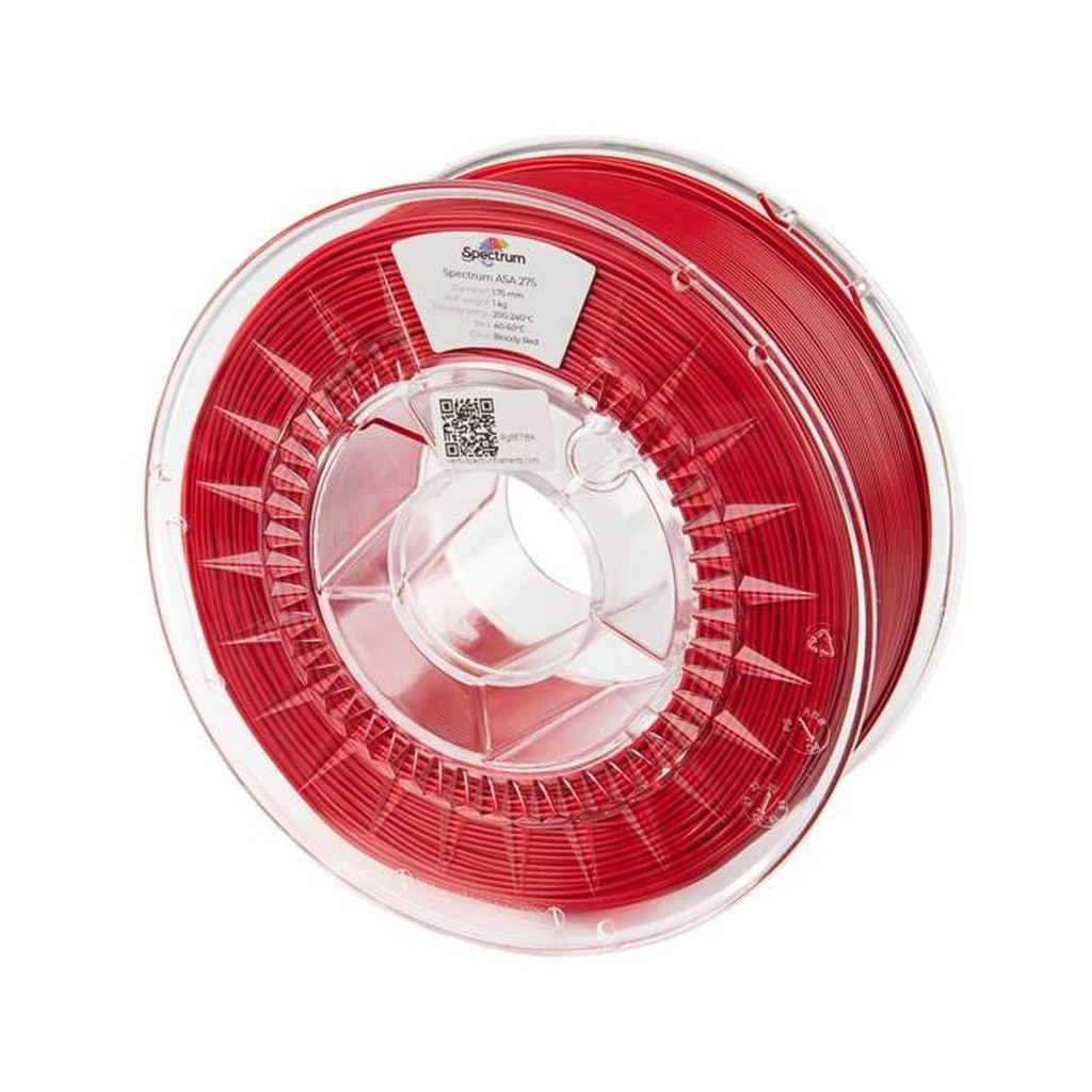 Пластик для 3D-принтера Spectrum ASA 275 1.75mm 1kg Red, Bloody (80300)