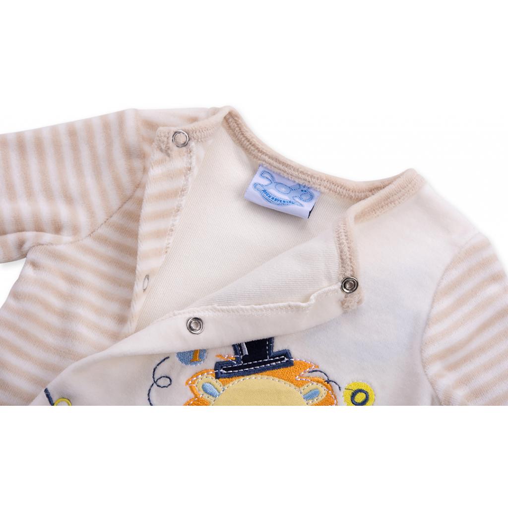 Чоловічок дитячий Luvena Fortuna велюровий з левом бежевий (EAD2526.0-3)