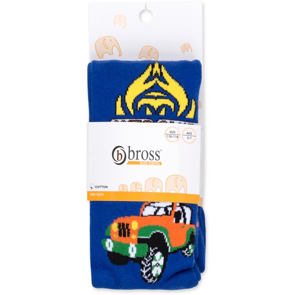 Колготки дитячі Bross з машиною сині (10848-5-7B-blue)