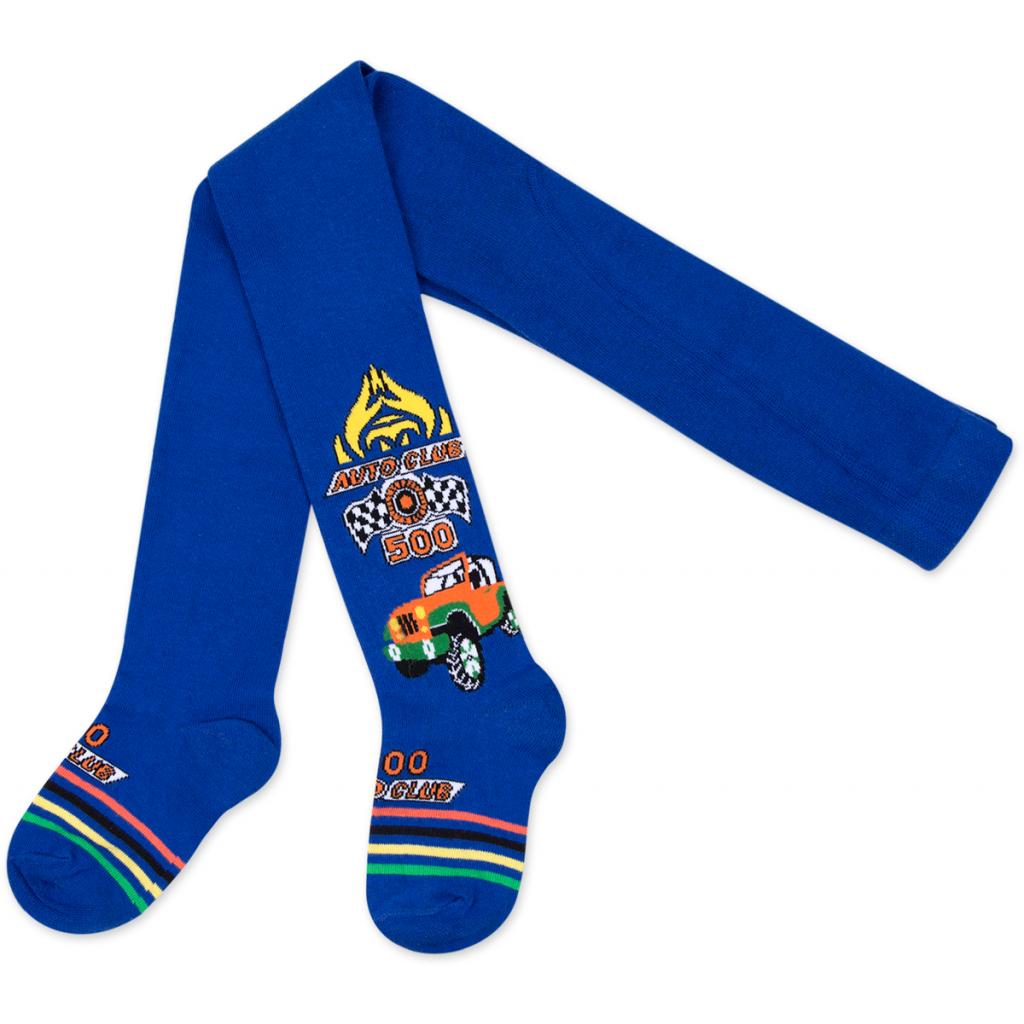 Колготки дитячі Bross з машиною сині (10848-5-7B-blue)