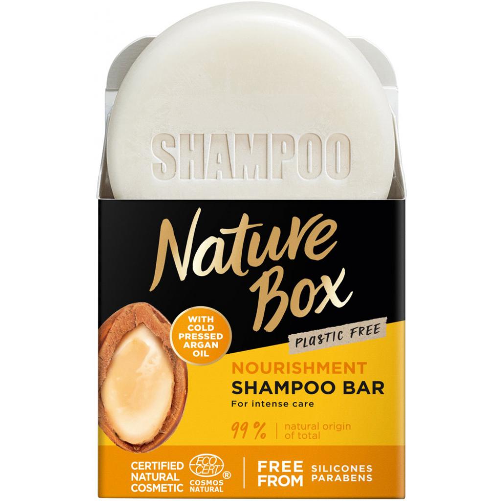 Твердий шампунь Nature Box Для живлення волосся з Аргановою олією 85 г (90443718)