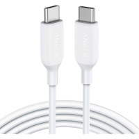Дата кабель USB-C to USB-C 1.8m Powerline III White Anker (A8853H21)