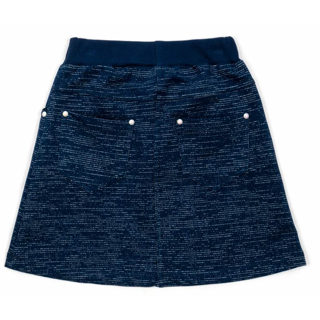 Спідниця дитяча Breeze з люрексом (15324-146G-blue)
