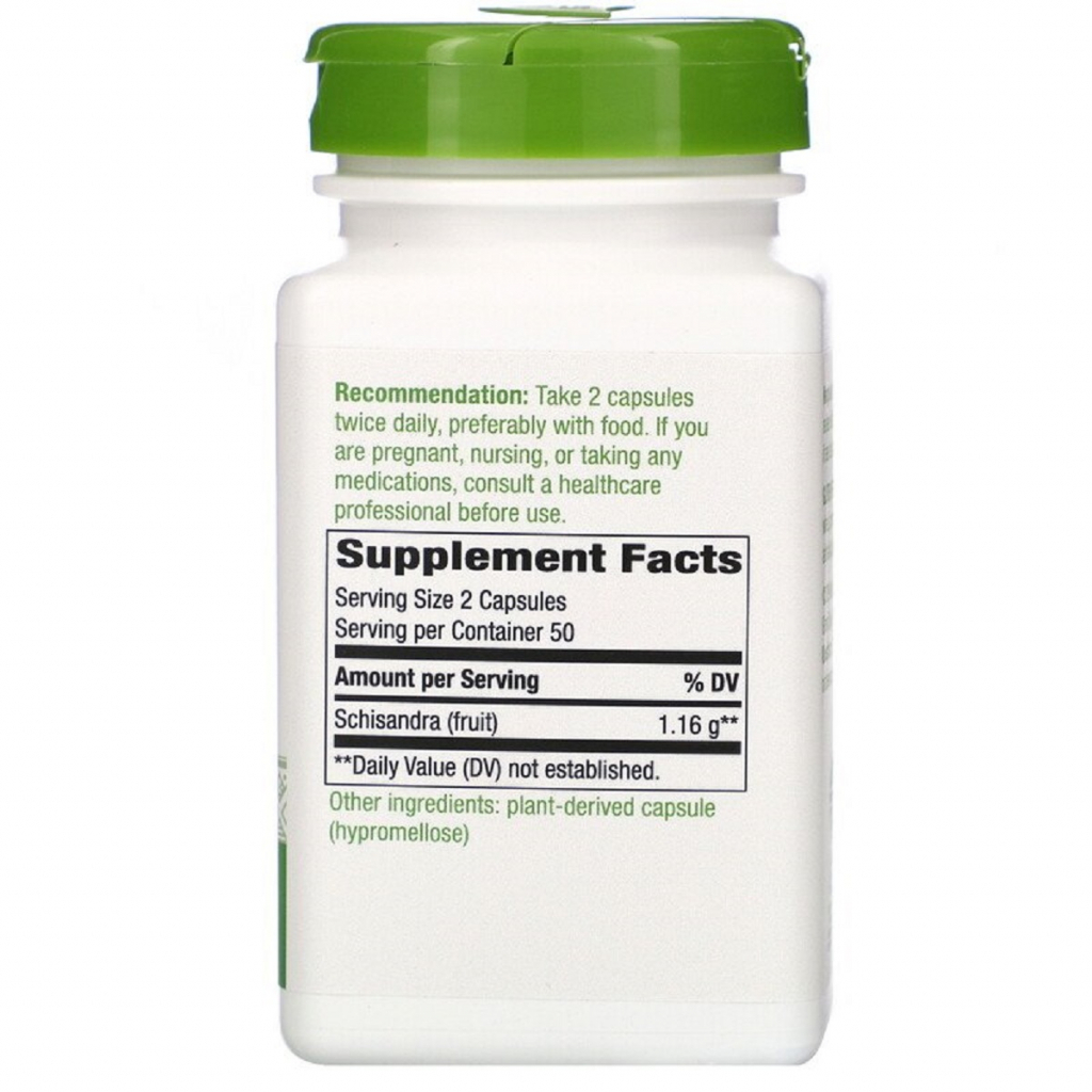 Трави Nature's Way Лимонник, 580 мг, Schisandra Fruit, 100 веганських капсул (NWY16800) Трави Nature's Way Лимонник, 580 мг, Schisandra Fruit, 100 веганських капсул (NWY16800)