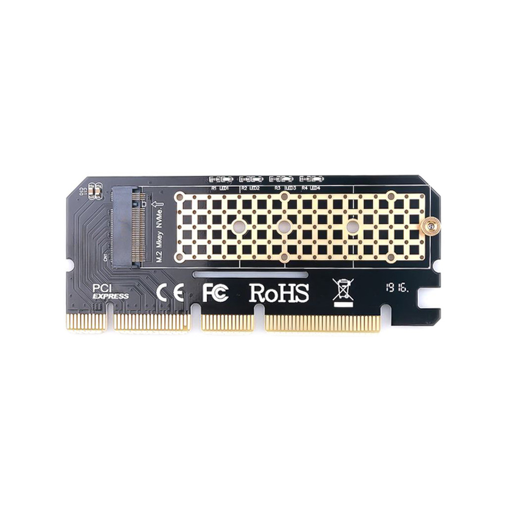 Контролер Maiwo M.2 NVMe M-key SSD 22*30mm, 22*42mm, 22*60mm, 22*80mm to PCI (KT046)