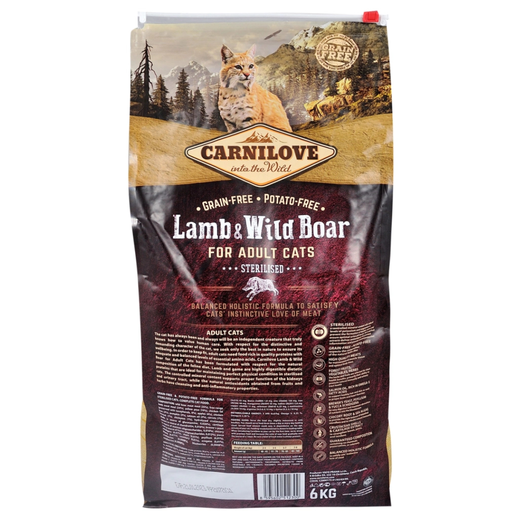 Сухий корм для кішок Carnilove Cat Sterilised 6 кг (8595602512300)