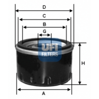 Oil filter UFI 23.211.00