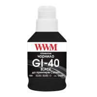 Чорнило WWM Canon GI-40 для G5040/G6040 190г Black Pigmented (KeyLock) (G40BP)
