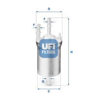 Fuel filter UFI 31.833.00