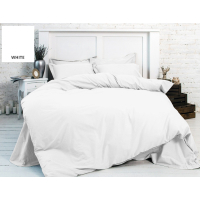 Bed sheet MirSon Beige Premium 11-2107 White 150x220 cm (2200000953902)