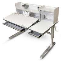 Парта Mealux Sherwood XL (BD-860 W з полицею)