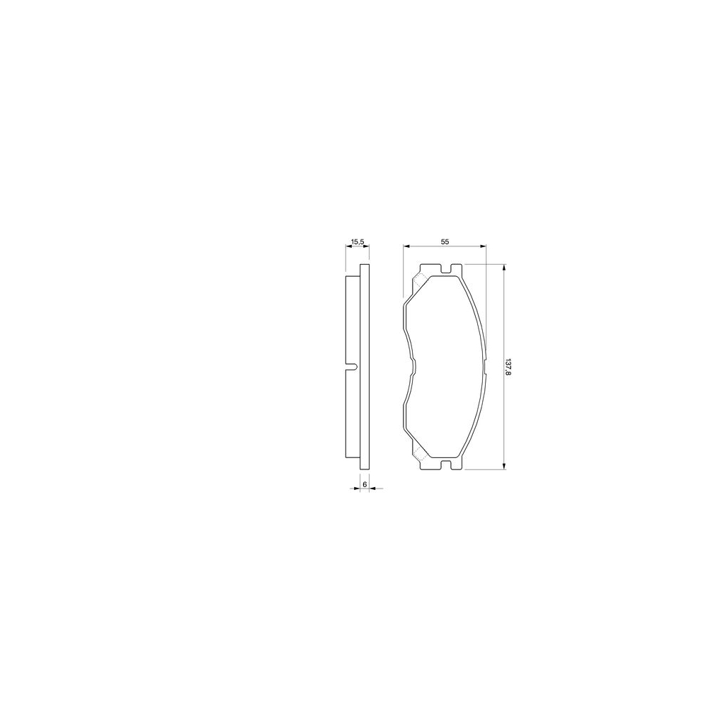 Гальмівні колодки Bosch 0 986 424 572 Гальмівні колодки Bosch 0 986 424 572