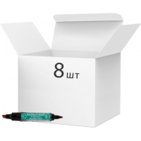Stanger marker waterproof, double-sided, 1-4 mm and 1 mm, red 8 pcs (MARKER-PER-STM260R-8)