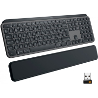 Клавіатура Logitech MX Keys Plus Advanced Wireless Illuminated with Palm Rest UA Graphit (920-009416)