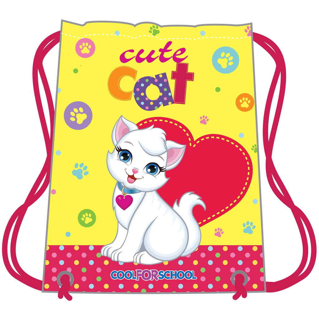 Сумка для взуття Cool For School Cute Cat (CF85764) Сумка для взуття Cool For School Cute Cat (CF85764)