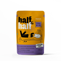 Wet food for cats Half&Half for sterilized pieces with tuna in sauce 100 g (4820261920888)