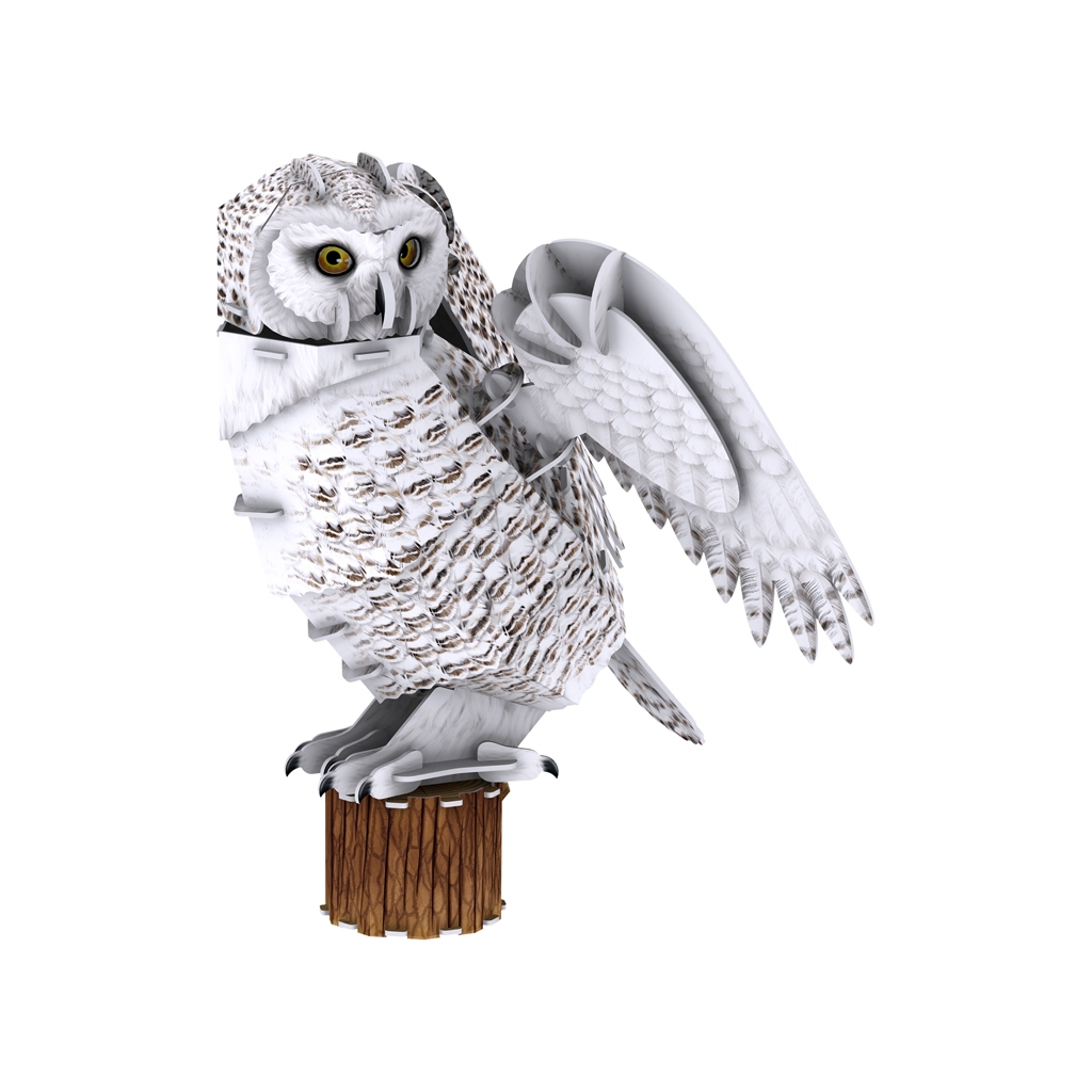 Пазл Cubic Fun Тривимірна головоломка-конструктор Зникаючі тварини Сніжна сова (DS1079h) Пазл Cubic Fun Тривимірна головоломка-конструктор Зникаючі тварини Сніжна сова (DS1079h)