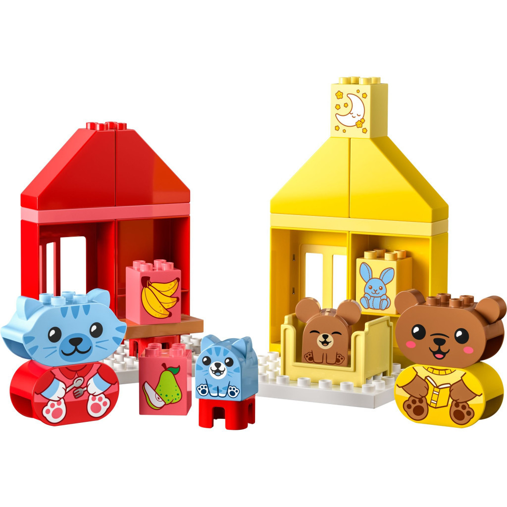 Конструктор LEGO DUPLO My First Повсякденні процедури: Час вечері й сну 28 деталей (10414)