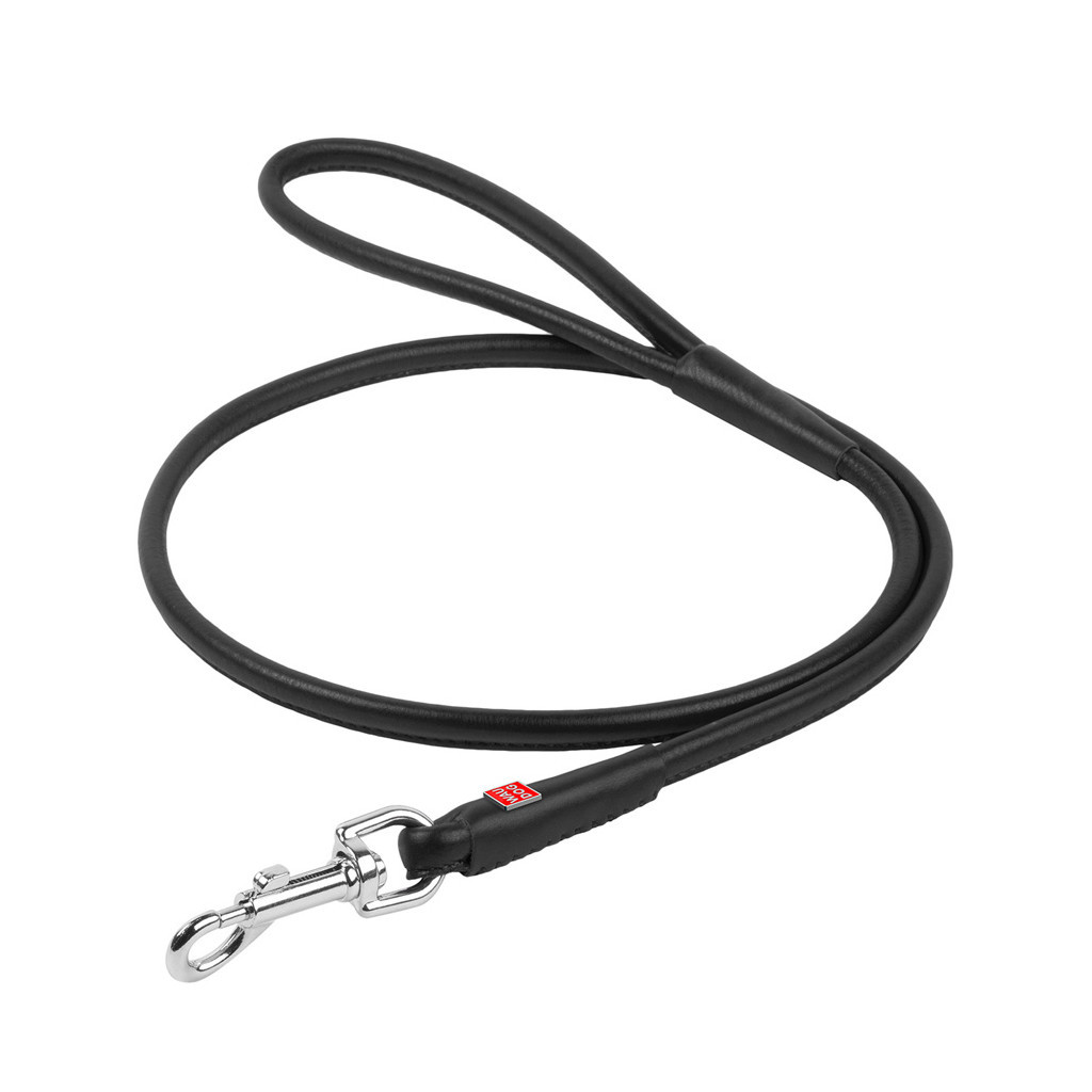 Повідець для собак WAUDOG Glamour круглий XS d 6 мм Д 122 см чорний (33801)