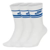 Socks Nike U NK NSW EVERYDAY ESSENTIAL CR 3PR DX5089-105 38-42 3 pairs White/Blue (196148786255)