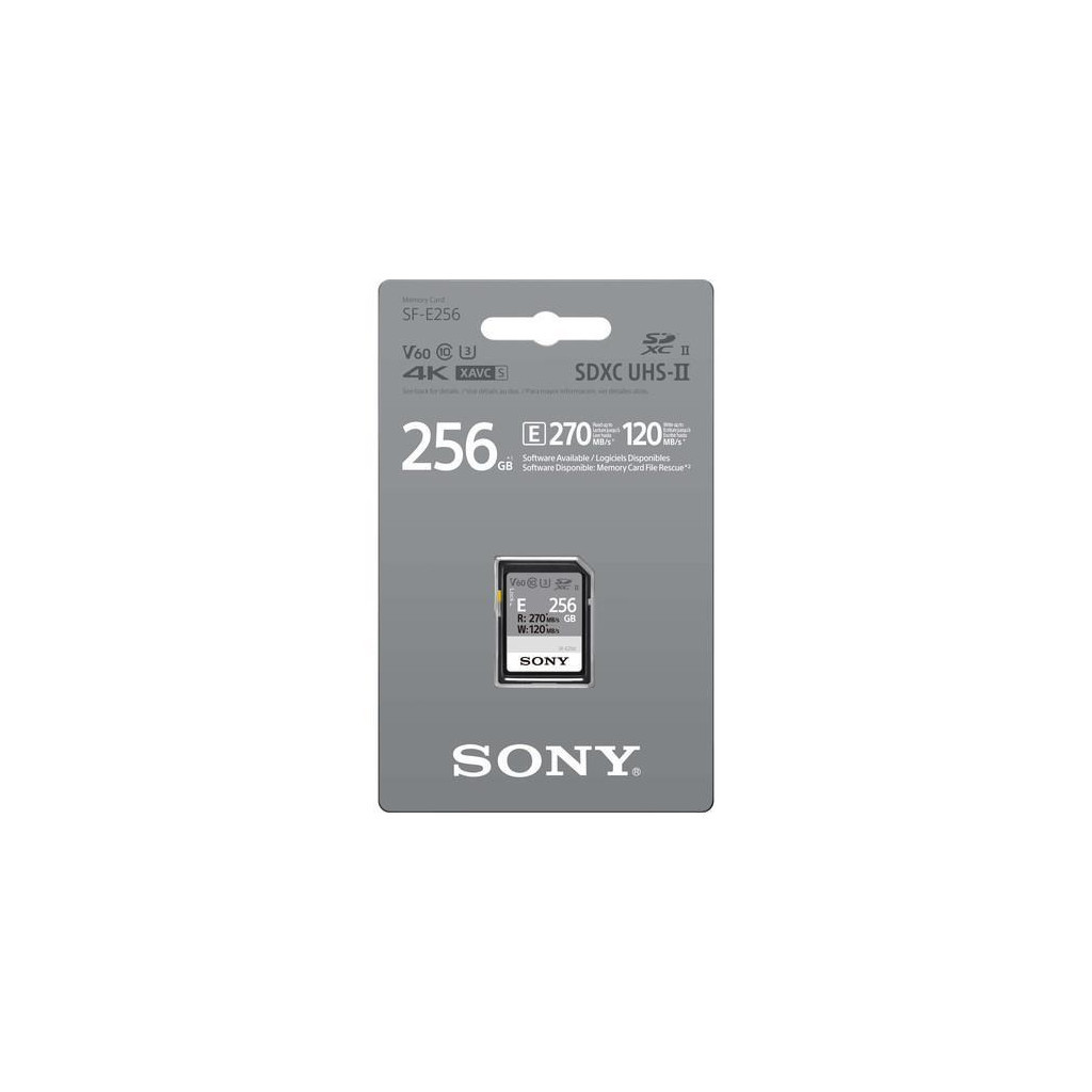 Карта пам'яті Sony 256GB SDXC class 10 UHS-II U3 V60 (SFE256.ET4)