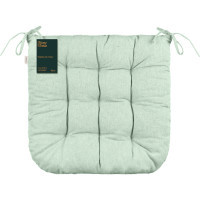 ARDESTO Oliver chair cushion, 40x40 cm, 100% cotton, fabric: 50% holof, 50% polyester, aquamarine (ART02OA)