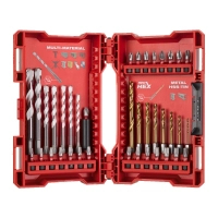Set of drills and bits Milwaukee SHOCKWAVE on metal RedHEX TiN MM 5.5, 39 pcs. (4932479853)